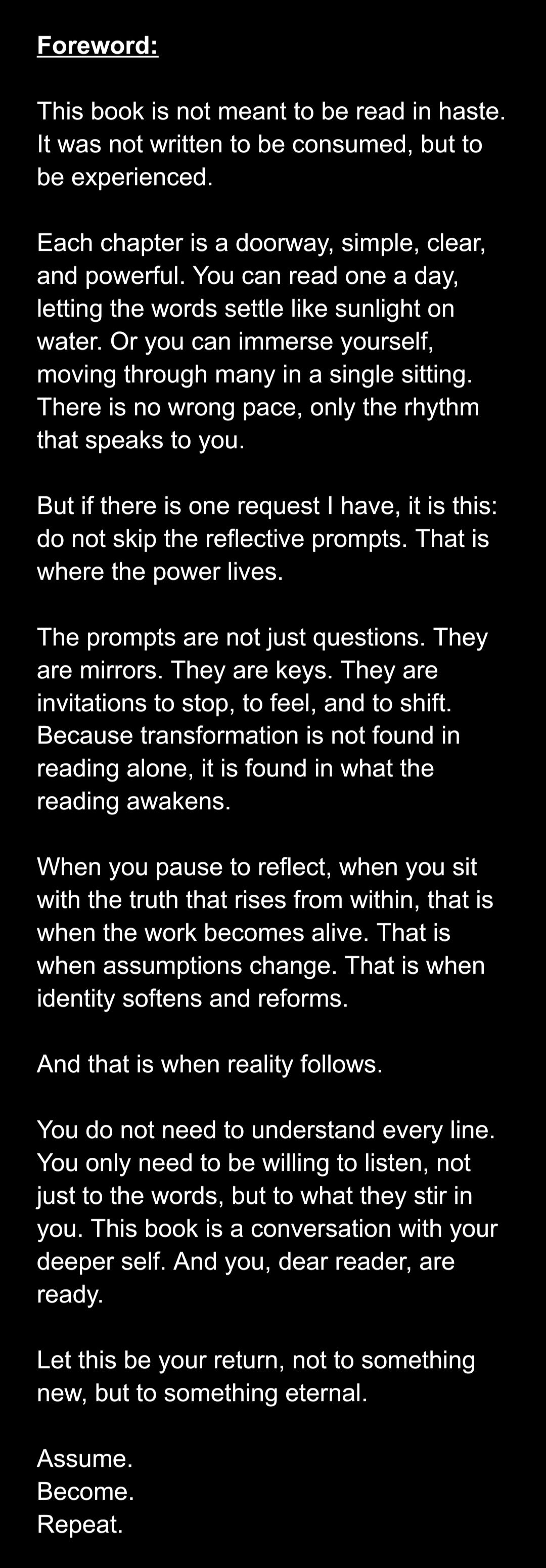 Assume. Become. Repeat. eBook